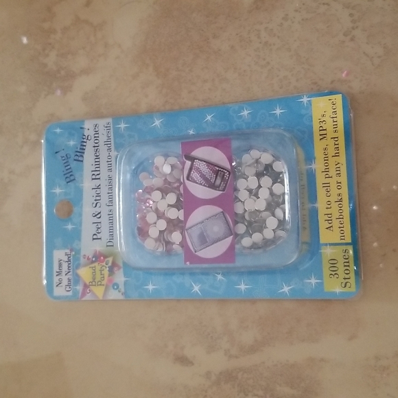 Bling Self Stick Pink Rhinestones - Picture 1 of 2